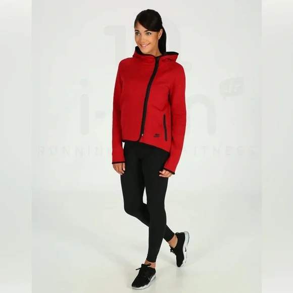 NIKE Sportswear Tech Fleece Women's Full Zip Cape Hoodie  - 908822-608 - Sz S - Picture 4 of 14